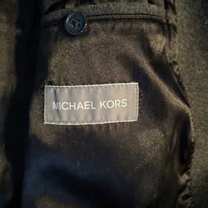 Michael Kors Mens Wool, Nylon, Cashmere Blend Coat (Charcoal/Gray) - Size 42L